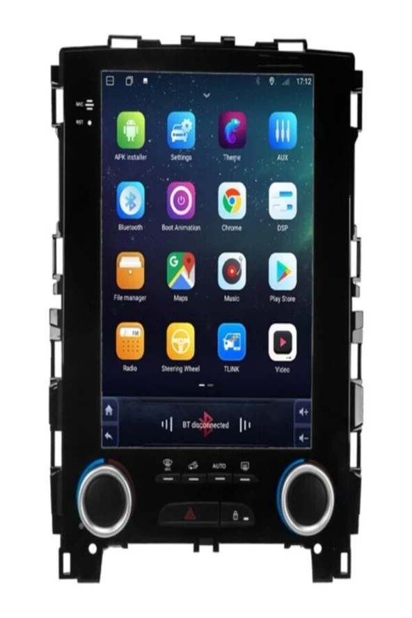 Newspace Megane 4 Android 2Gb Ram 32Gb Rom Carplay Tesla Navigasyon Multimedya ürün görseli 1