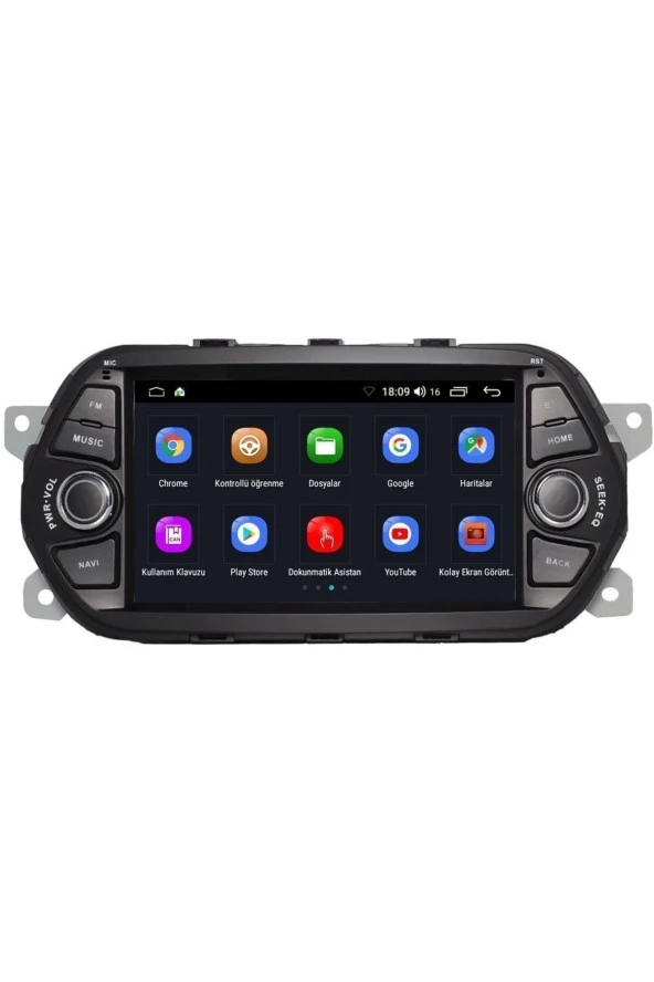 Newspace Fiat Egea 2 Gb Ram 32 Gb Hafıza Carplay Full Hd 1080P Android Multimedya Navigasyon Oto Teyp ürün görseli 1