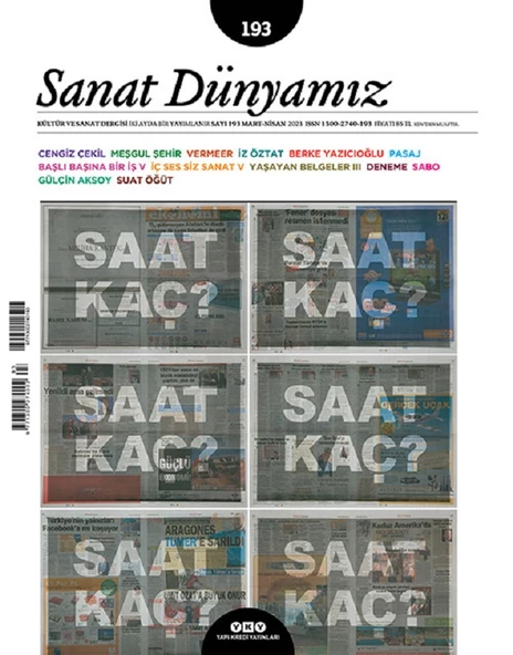 Sanat Dünyamız 193.Sayı Mart-Nisan 2023 ürün görseli 1