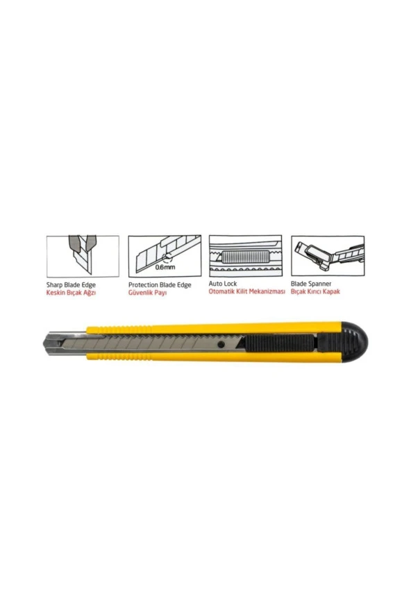 CetaForm J46c Compact Maket Bıçağı-9 Mm - Resim 2