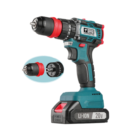 Catpower 1350 Kömürsüz Akülü Vidalama Li-İon 20V 2 Adet 2.0 Ah Akü ürün görseli 1