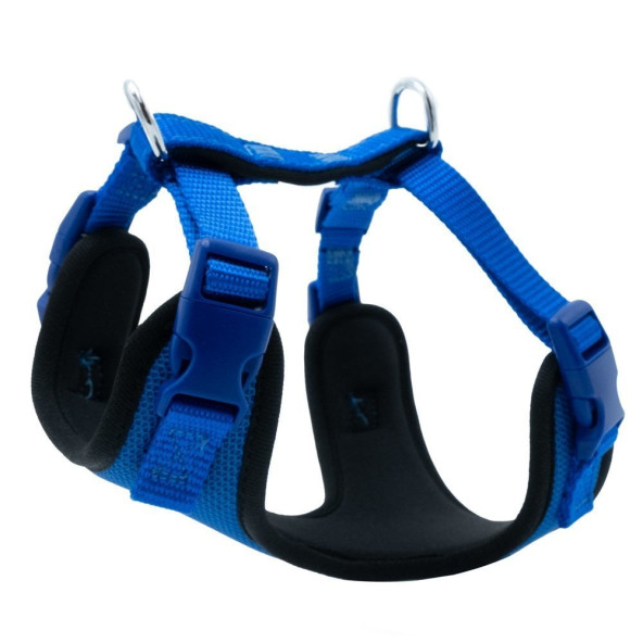 Doggie Royal Blue Havalı Dokumadan El Yapımı Köpek Göğüs Tasması Xs 1,5x35 45 cm ürün görseli 1