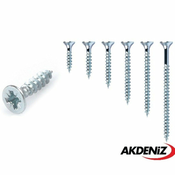 Akdeniz Sunta Vidası 5,0x50 Çinko 1 Koli 20 Paket ürün görseli 1