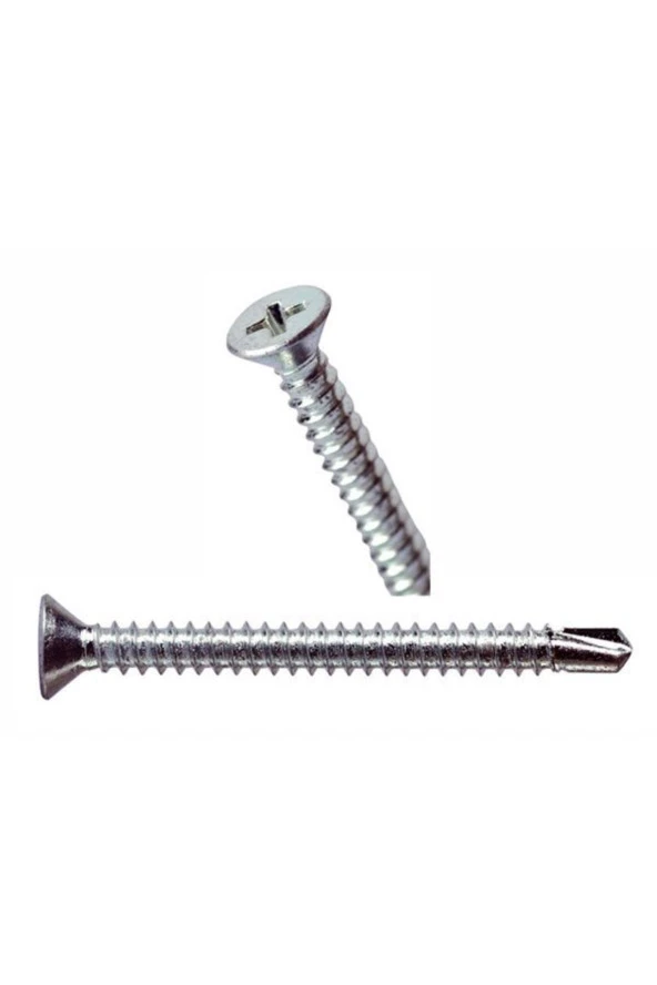 Akdeniz 3,9x19 Mm Yhb Matkap Uç Vidası 1500 Adet Çinko ürün görseli 1