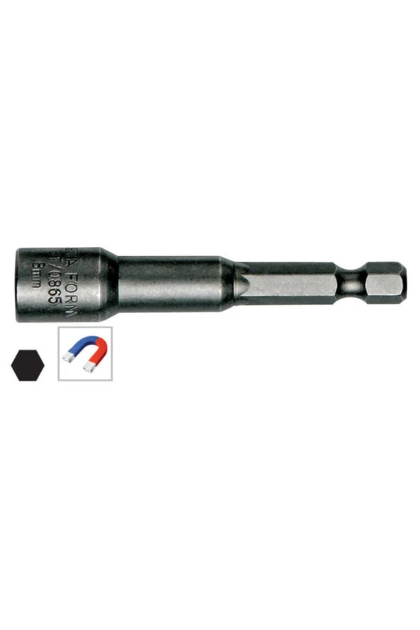 Ceta Form Bt/1765 17 Mm Manyetik Lokma Uç (Somun Tutucu) - 65 Mm ürün görseli 1