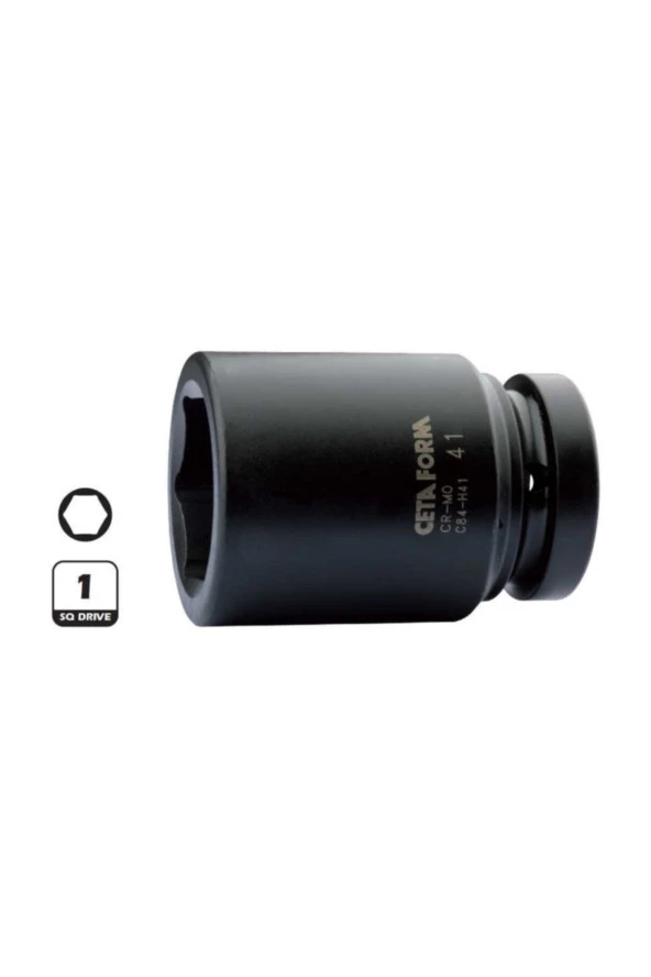 Ceta Form C84-h41 41mm 1" 6 Köşe Derin Havalı Lokma Anahtar ürün görseli 1