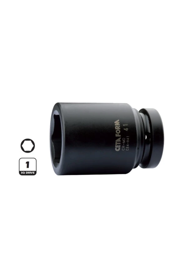 Ceta Form C84-h30 30mm 1" 6 Köşe Derin Havalı Lokma Anahtar ürün görseli 1