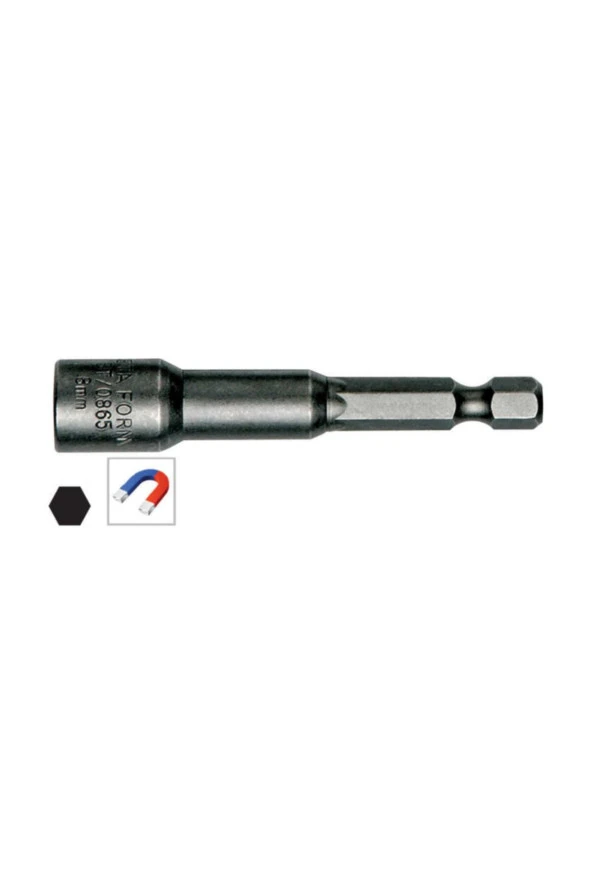 Ceta Form Bt/1265 12 Mm Manyetik Lokma Uç (somun Tutucu) - 65 Mm ürün görseli 1
