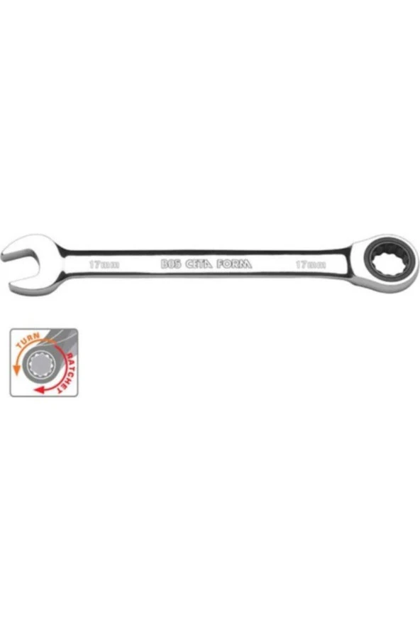 CetaForm B05-08 8 Mm C-gear Cırcırlı Kombine Anahtarlar Düz ürün görseli 1