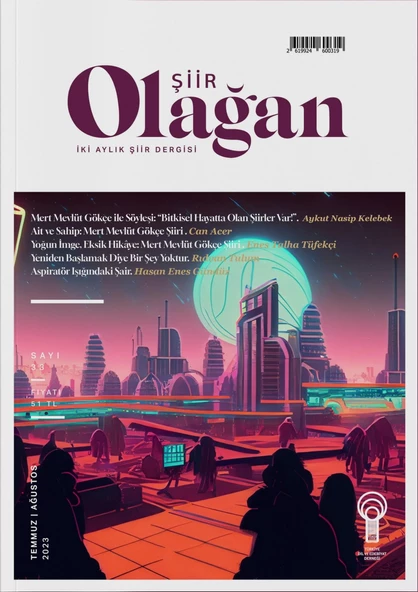 Olağan Şiir 33.Sayı Temmuz-Ağustos 2023 ürün görseli 1