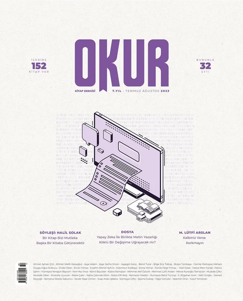 Okur Kitap Dergisi 32.Sayı Temmuz-Ağustos 2023 ürün görseli 1