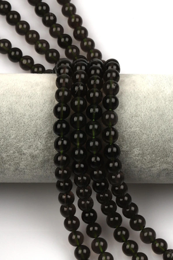Moldavit Doğal Taş Dizi 8 mm Küre Kesim ürün görseli 1