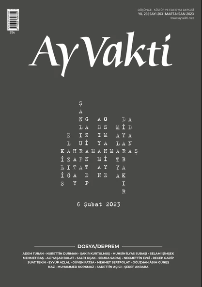 Ay Vakti 203.Sayı Mart-Nisan 2023 ürün görseli 1