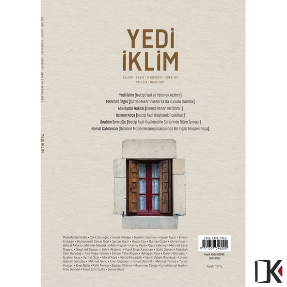 Yedi İklim 374.Sayı Mayıs 2021 ürün görseli 1