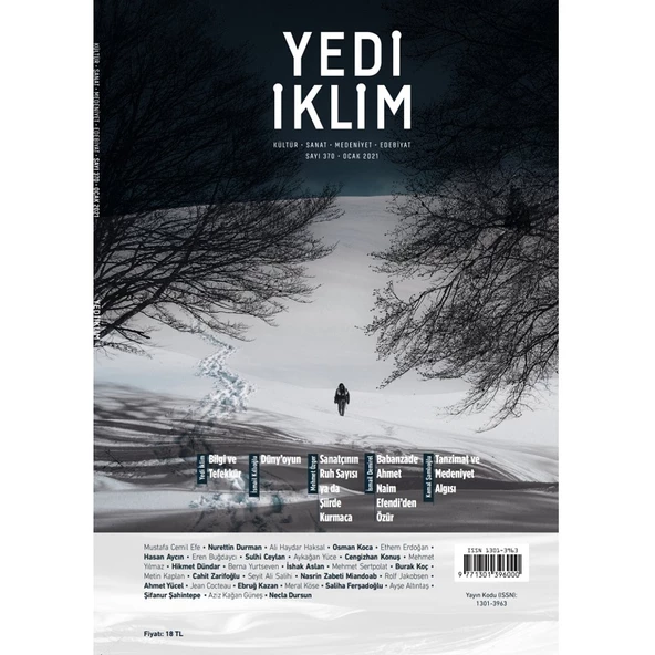 Yedi İklim 370.Sayı Ocak 2021 ürün görseli 1