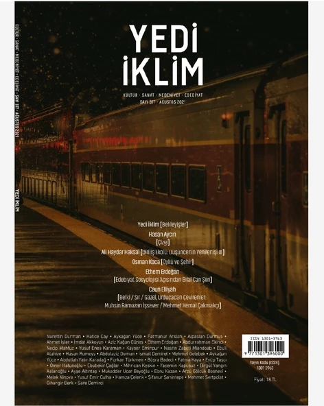 Yedi İklim 377.Sayı Ağustos 2021 ürün görseli 1