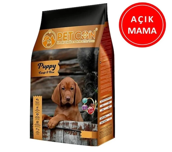 Petcoin Puppy Kuzu Etli Yavru Köpek Maması 1 Kg AÇIK ürün görseli 1