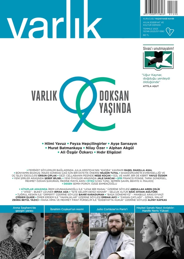Varlık 1390.Sayı Temmuz 2023 ürün görseli 1