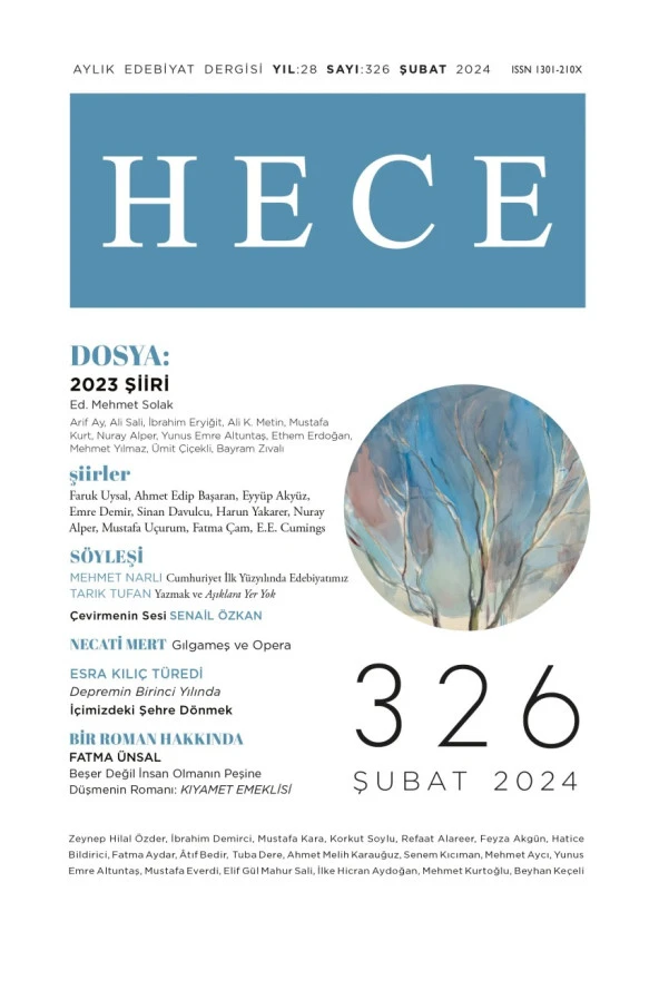 Hece 326.Sayı Şubat 2024 ürün görseli 1