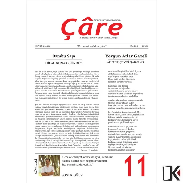Çâre 11.Sayı Yaz 2021 ürün görseli 1