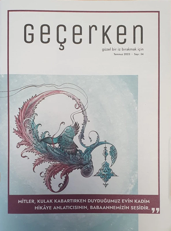 Geçerken 34.Sayı Temmuz 2023 ürün görseli 1