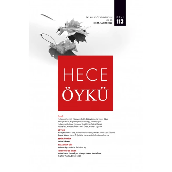 Hece Öykü 113.Sayı Ekim-Kasım 2022 ürün görseli 1