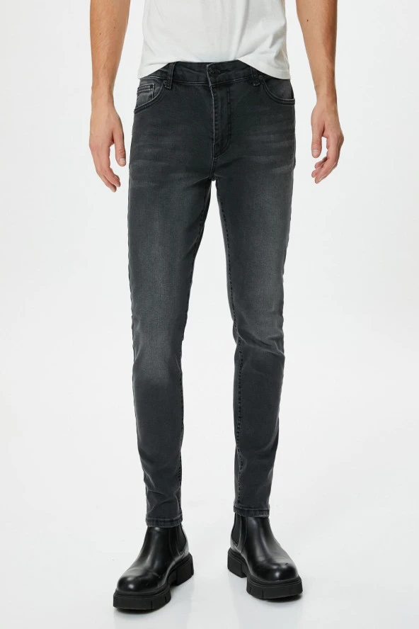 Erkek Siyah Jeans - Resim 3