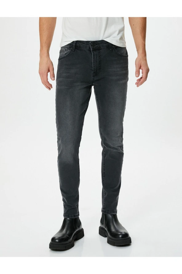 Erkek Siyah Jeans - Resim 9
