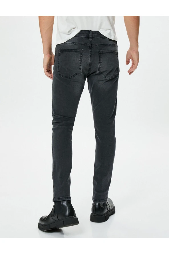 Erkek Siyah Jeans - Resim 10