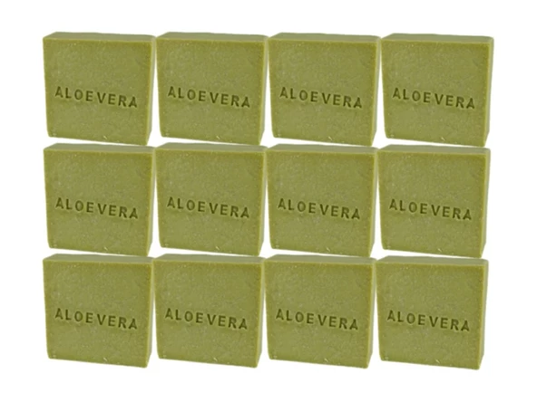 Aloe Vera Özlü Doğal Üretim Sabun 12 Adet ürün görseli 1