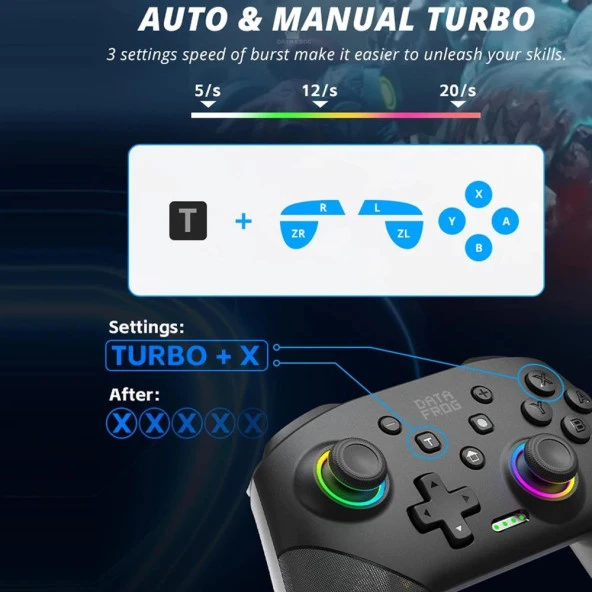 PC Oled Lite N.Switch Uyumlu Joystick Gamepad - Resim 4