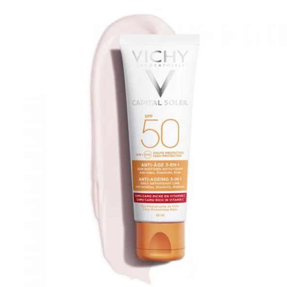Vichy Capital Soleil Anti-Aging SPF50 50ml Yaşlanma Karşıtı YENİ ürün görseli 1