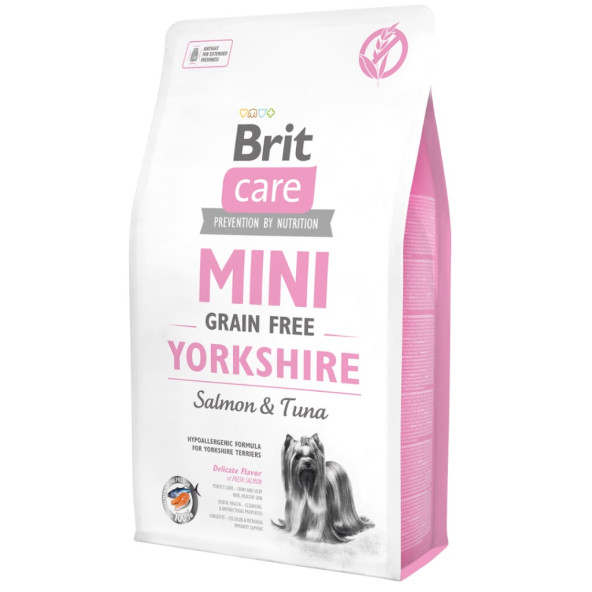 Brit care tahılsız mini 2kg yorkshire terrier somonlu adult yetişkin köpek maması ürün görseli 1