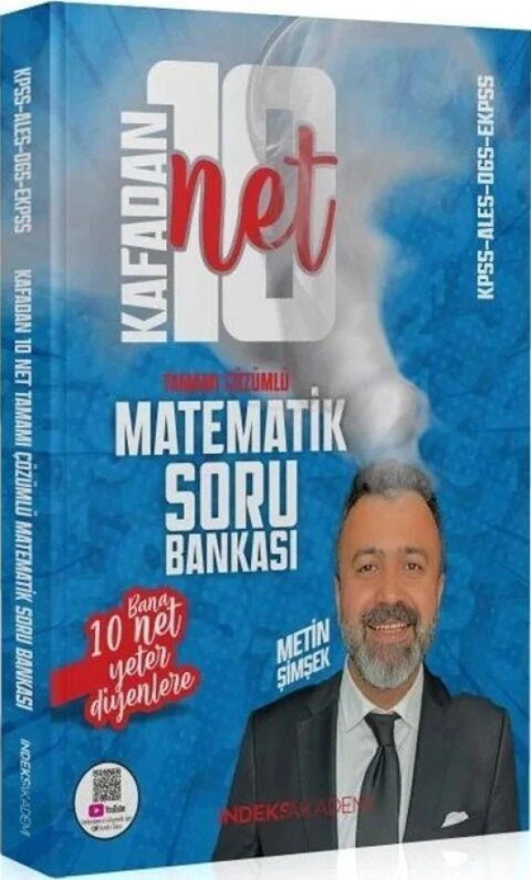 2024 KPSS Matematik Kafadan 10 Net Soru Bankası Çözümlü İndeks Akademi ürün görseli 1