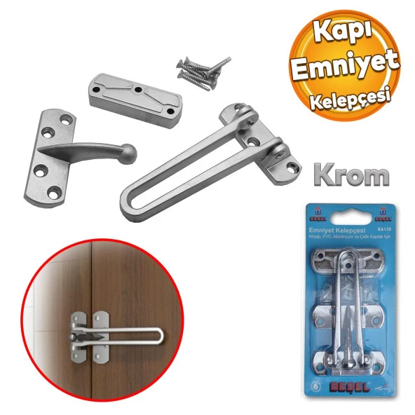 Beşel Ahşap Pvc Alüminyum Giriş Kapısı Dış Kapı Çelik Kapılar İçin Emniyet Kelepçesi Güvenlik Kilit ürün görseli 1