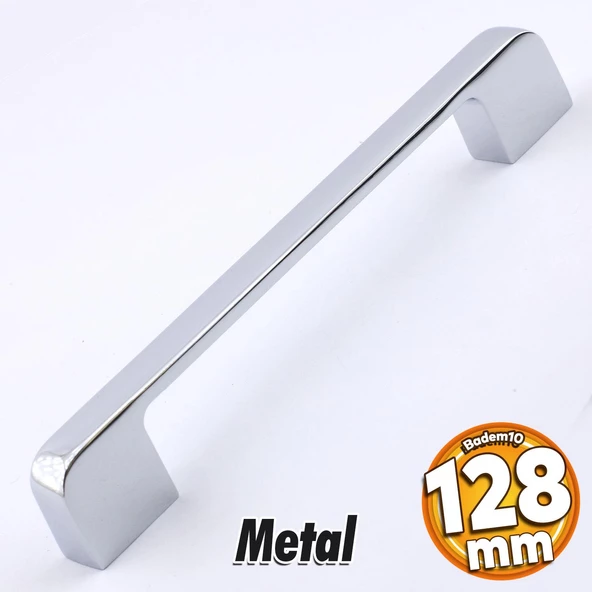 Arel Kulp Mobilya Mutfak Dolabı Çekmece Dolap Kulpları Kapak Kulpu Kulbu Krom Renk 128 mm Metal ürün görseli 1