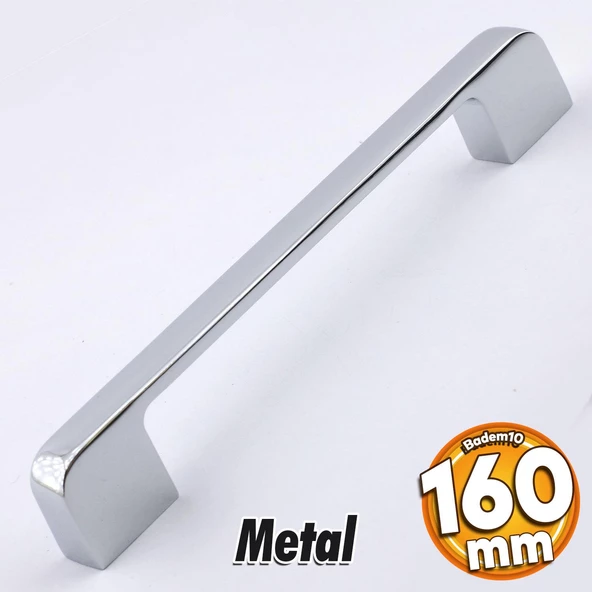 Arel Kulp Mobilya Mutfak Dolabı Çekmece Dolap Kulpları Kapak Kulpu Kulbu Krom Renk 160 mm Metal ürün görseli 1