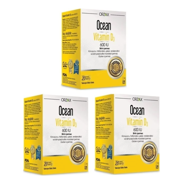 Ocean Vitamin D3 600 Iu Ağız Sprey 20 ml 3 Adet ürün görseli 1