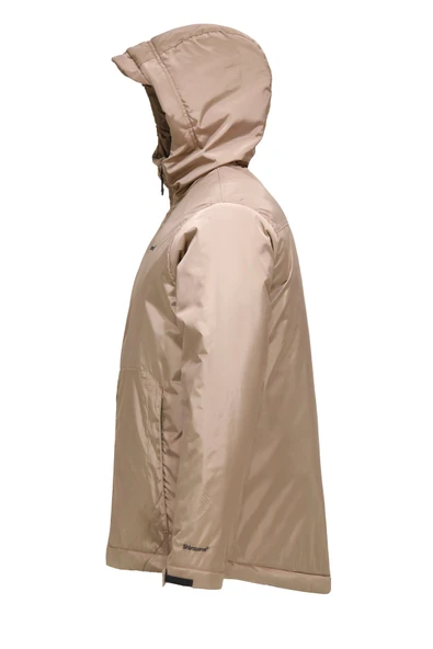 Erkek Kapitone Kapüşonlu Bej Mont - Resim 2