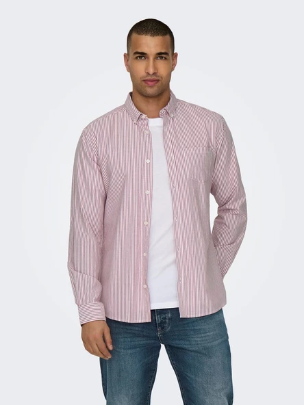 ONLY&SONS Erkek Çizgili Gömlek 22027766 ürün görseli 1