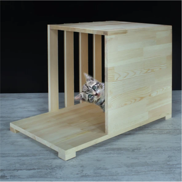 Gia Concept Ahşap Kedi Evi - Resim 2