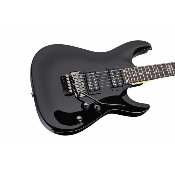 Schecter SGR C-1 FR Elektro Gitar (Gloss Black) - Resim 3