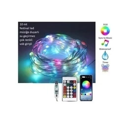 10 Mt Müzik Ritim Uyumlu Led Şerit Usb Girişli - 5083 ürün görseli 1