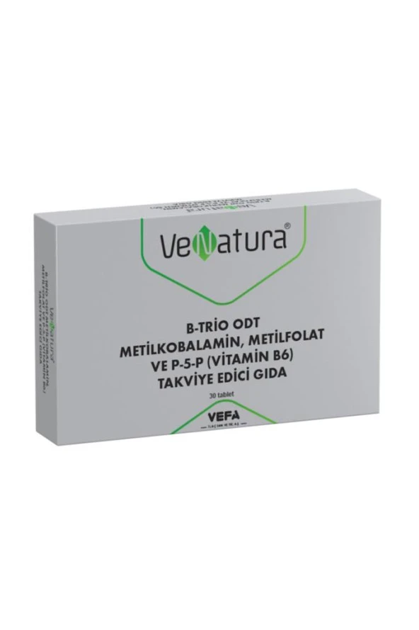 Venatura B-Trio Odt Metilkobalamin, Metilfolat Ve P-5-P (Vitamin B6) 30 Tablet ürün görseli 1