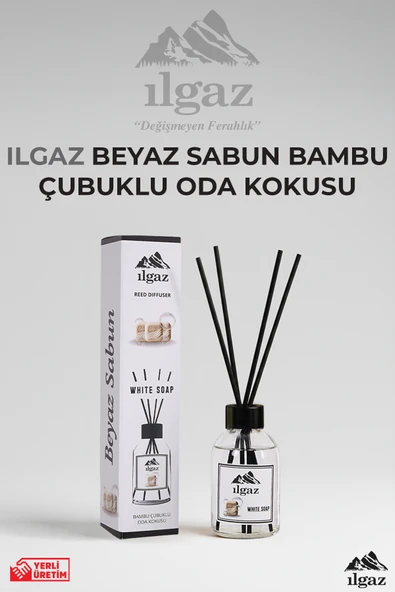 Beyaz Sabun Bambu Çubuklu Oda Kokusu 110 ml - Red Diffuser White Soap Ortam Kokusu ürün görseli 1