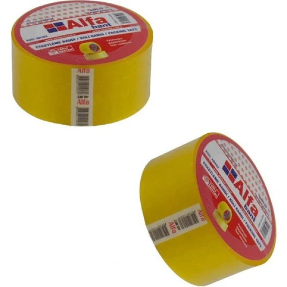 Alfabant Koli Bandı 45mmx40 Mt Şeffaf Ab103 ürün görseli 1