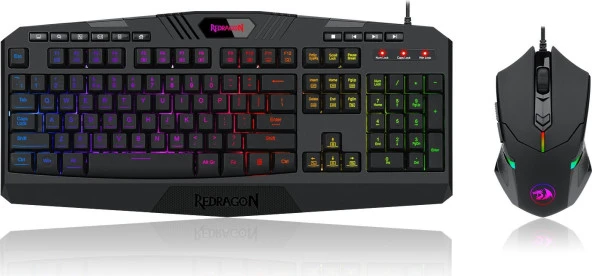 Redragon S101-5 Oyuncu RGB Klavye + Mouse K503RGB + M601RGB ürün görseli 1
