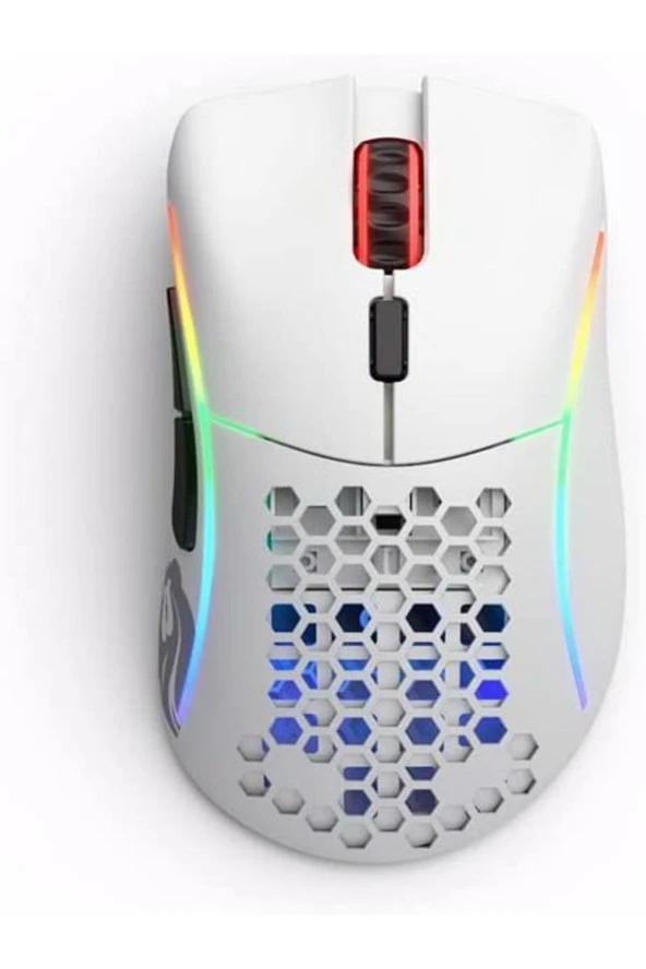 Model D Minus Kablosuz Mat Beyaz Orta/küçük El Oyuncu Mouse Glo-ms-dmw-mw ürün görseli 1