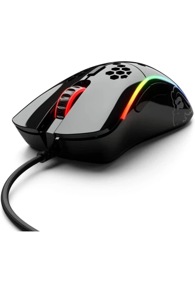 Glorious Model D Minus Kablolu Oyuncu Mouse Parlak Siyah ürün görseli 1