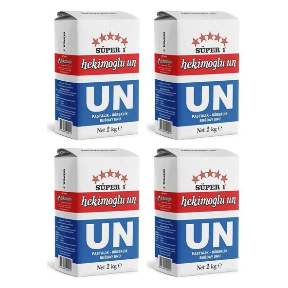 Hekimoğlu Un 2 kg 4 lü ürün görseli 1